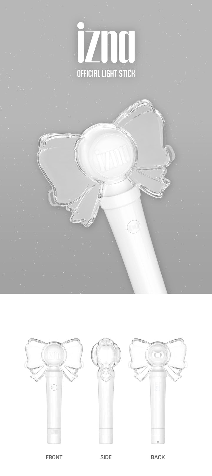 Amazon.com: IZNA - OFFICIAL LIGHT STICK + 6 Selfie Photocards Set