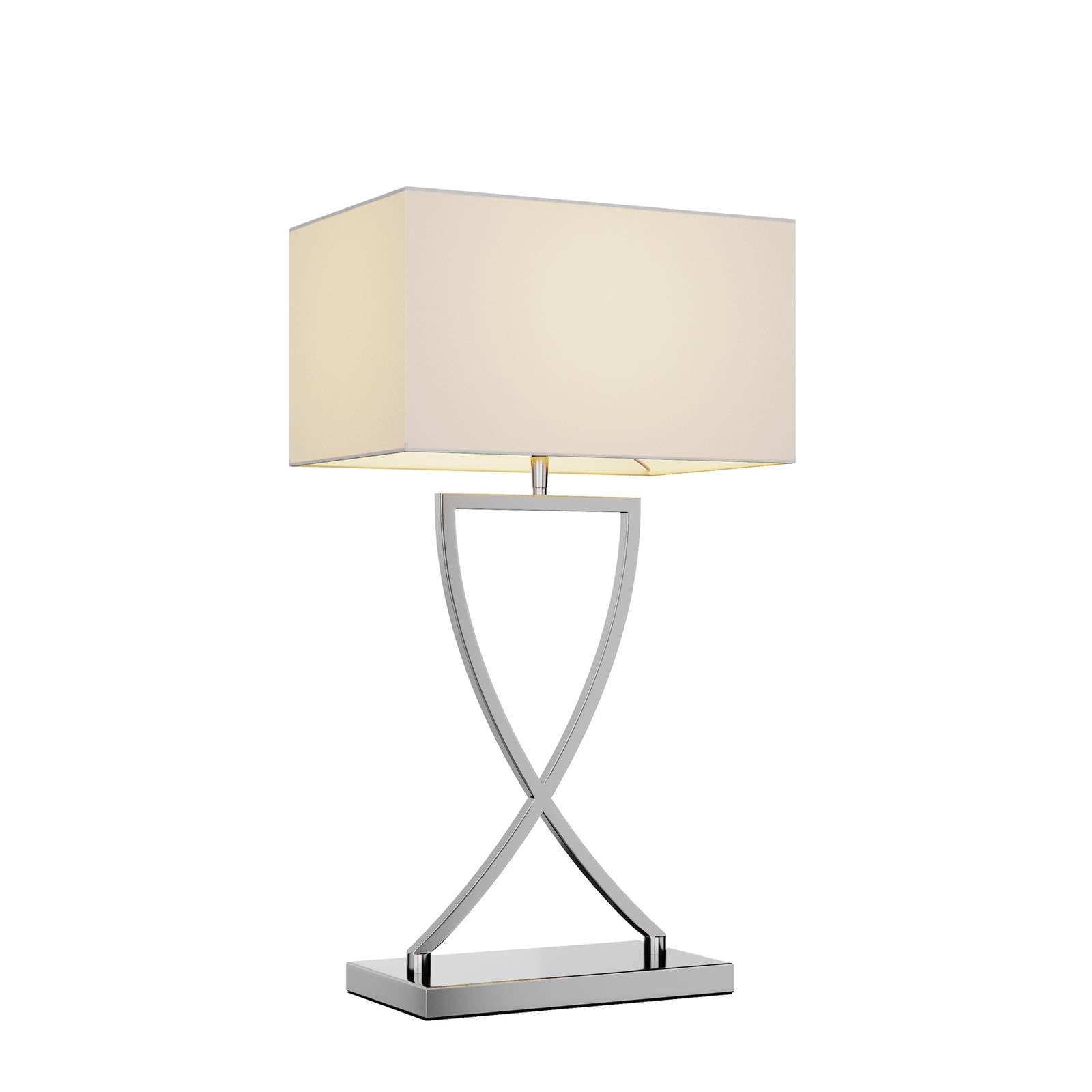 Lucande Table Lamp Evaine (Modern) in Silver Made of Metal for e.g. Living Room & Dining (1 Light Source, E27) from Desk Lamps