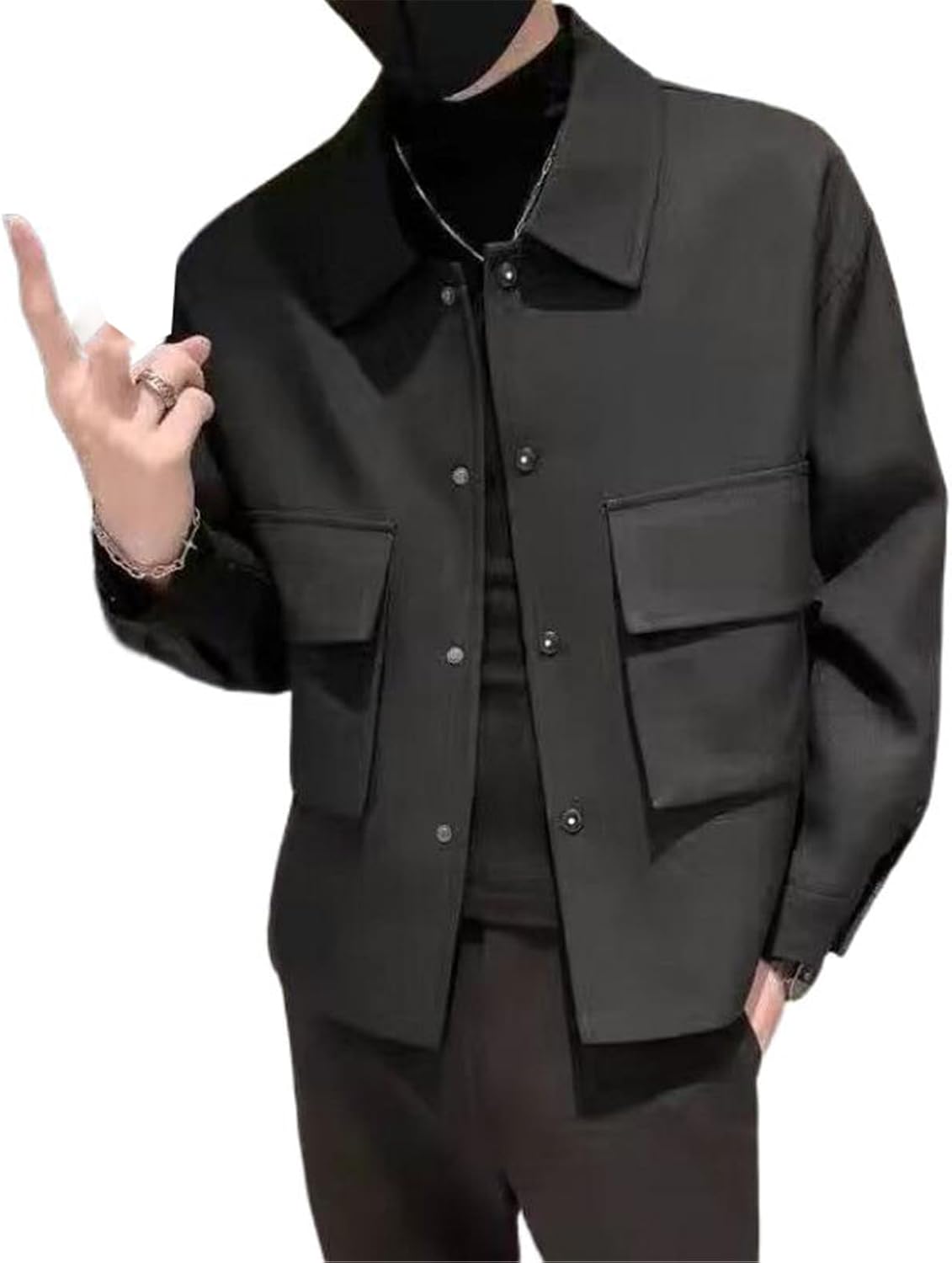 Men's Coat Spring and Autumn Winter Workwear Collar Jacket Top