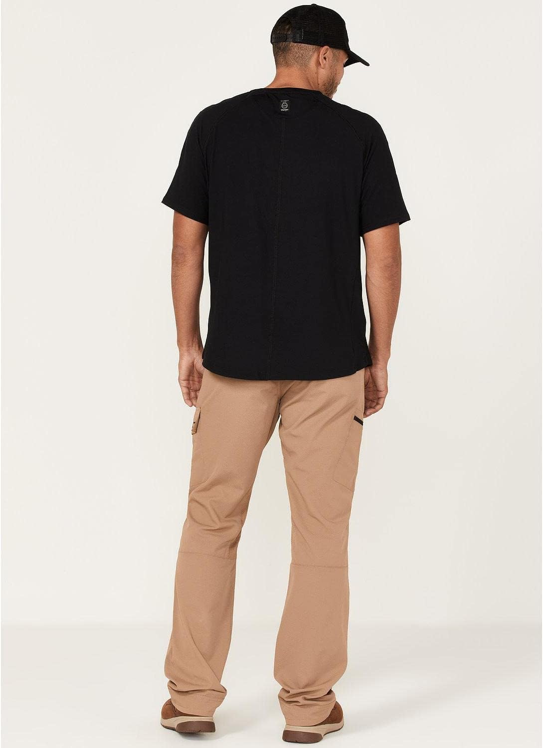 ARIAT Men's M5 Khaki Work Flow Rebar Ultralight Straight Leg Pants Beige/Khaki 33W x 38L - Image 3