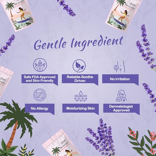 Image of Ajoura 1lb Hard Lavender Wax Beads for Full Body Hair Removal - Brazilian, Bikini, Face, Eyebrows, Underarms, Arms, Chest, Back, Legs (Refill for Wax Warmer Kit, Purple)
