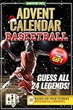 Basketball Advent Calendar: Guess The 24 Legends. Each Day an Epic Story. Scan the QR, Guess the Champion, and Collect Unique Digital Cards. Includes ... Access. Perfect Gift for Adults and Teens