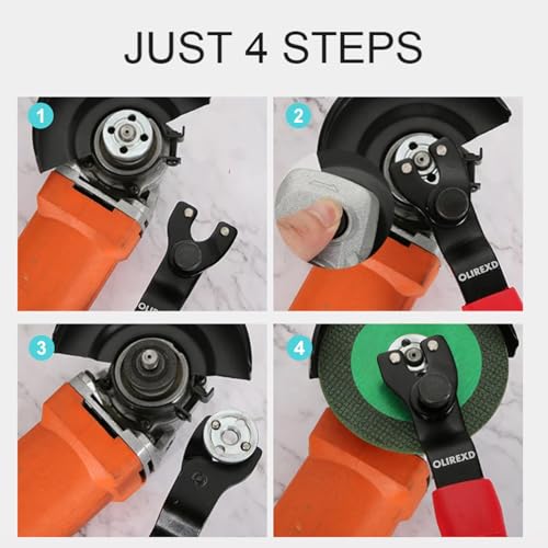 Image of OLIREXD Angle Grinder Universal Adjustable Pin Wrench for Angle Grinder Machine (1, Red)