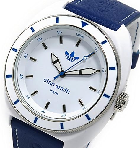 Amazon アディダス Adidas スタンスミス Stan Smith クオーツ メンズ 腕時計 Adh9087 ブルー メンズ Mens 革ベルト ウォッチ 時計 うでどけい 並行輸入品 メンズ腕時計 腕時計 通販