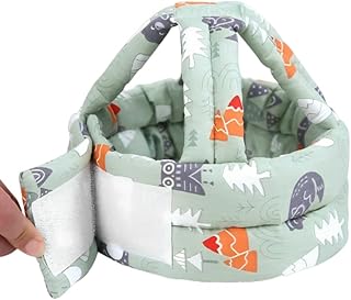 Protetor de Cabeça para Bebê: Segurança e Conforto, 100% de Algodão, Tamanho Ajustável e Respirável DUPIN