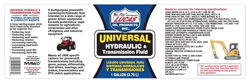 Lucas Oil 10017 Universal Hydraulic & Transmission Fluid - 1 Gallon