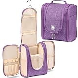 BOACAY Hanging Travel Toiletry Bag for Women and Men, Makeup Bag, Bathroom & Shower Organizer Kit for Accessories, Cosmetics, Travel Essentials