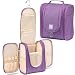 Premium Hanging Travel Toiletry Bag for Women and Men, Hygiene Bag, Bathroom and Shower Organizer Kit with Elastic Band Holders for Toiletries, Cosmetics, Makeup, Brushes