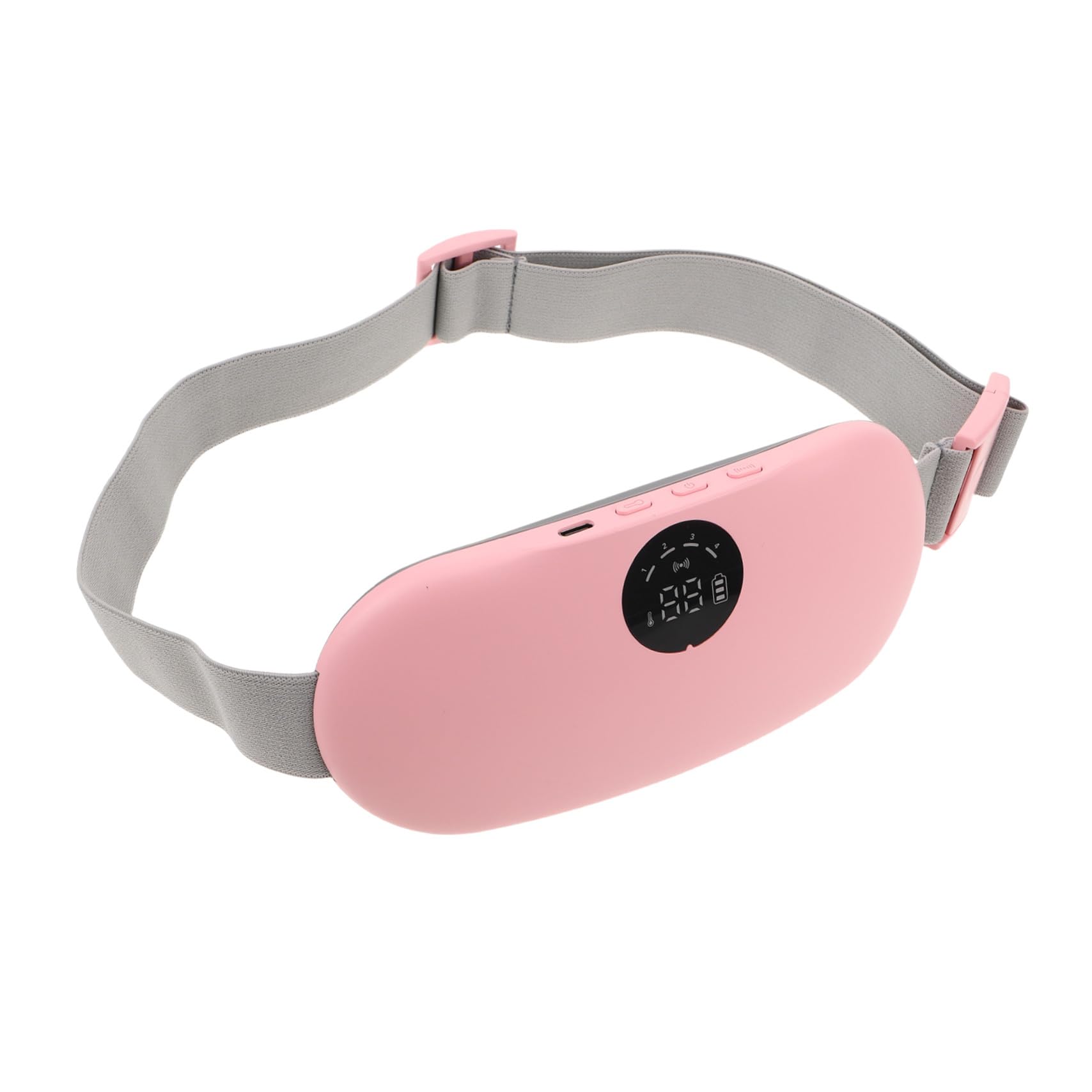 Homoyoyo Cinturón Calentador Menstrual y Almohadilla Térmica Abdominal con Masaje Vibratorio, Calentamiento Rápido, Ultradelgado y Transpirable para Alivio de Periodo Menstrual