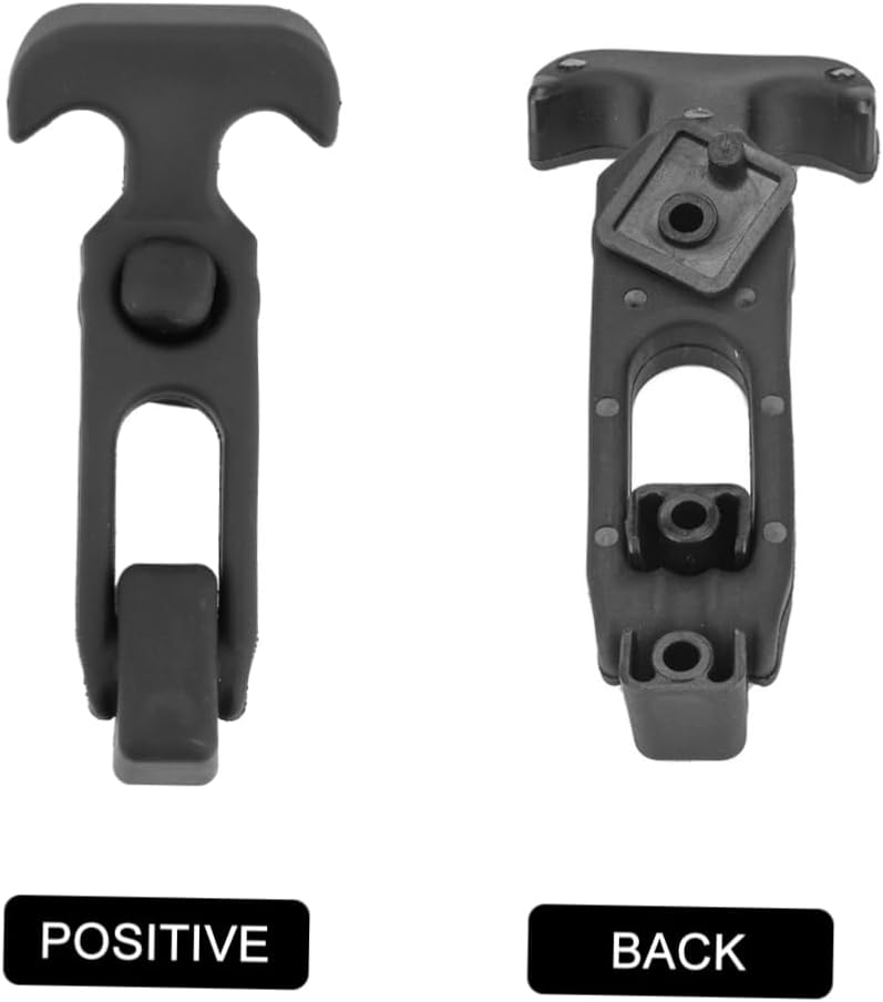 4pcs Rubber T-handle Hasp Flexible Draw Latch with Shock Absorption Non-corrosive Toolbox Buckle for Secure Closure Coolers and Engineering Machines