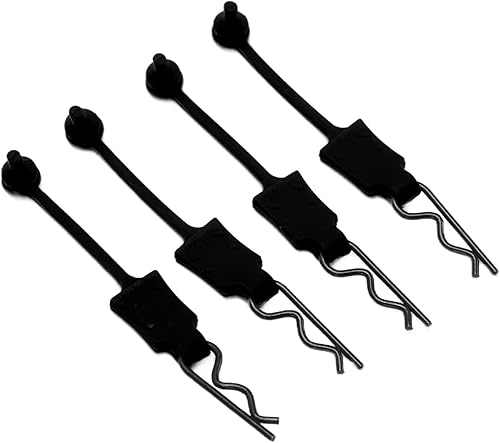 4 piezas 110 RC Car Shell Bolt RC, clip de perno de carcasa de coche RC modelo clips de carrocería de coche, pasadores compatibles con ARRMA Axial