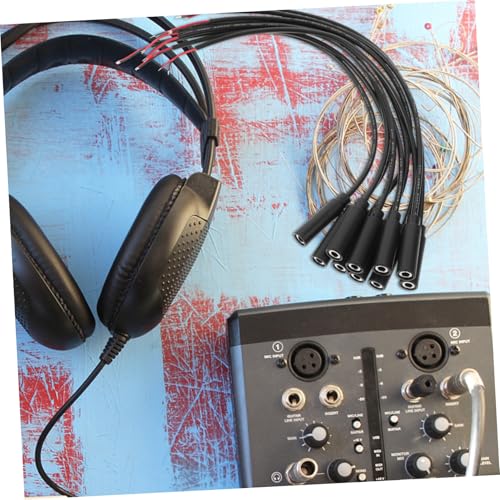Cable audio con conector Jack 3.5mm hembra a cable sin terminal miniatura 5