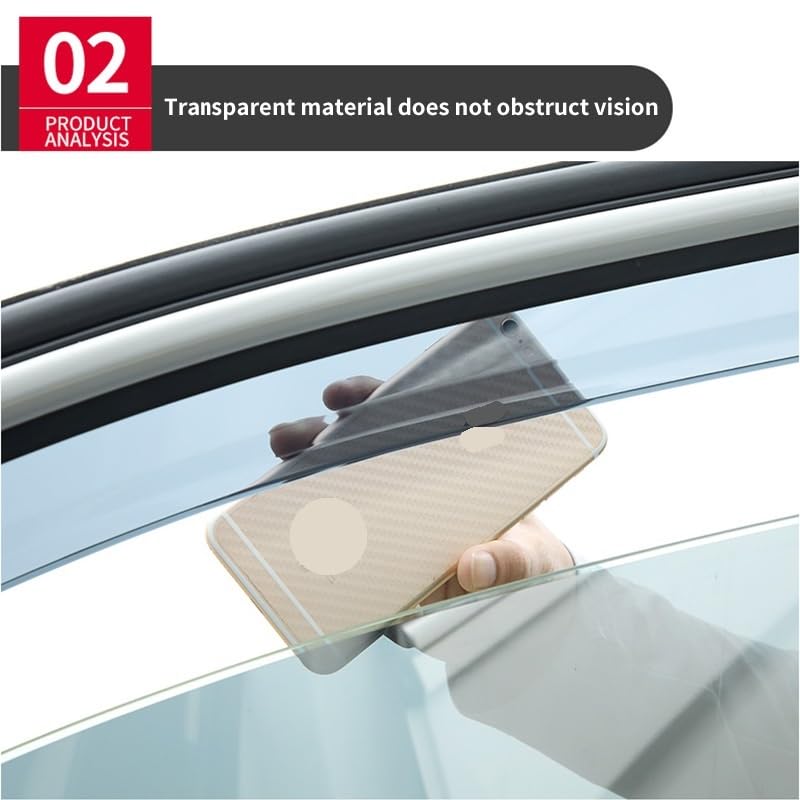 Car Deflektory boczne Pasuje do Toyoty RAV4 2020-2024, akcesoria do wykończenia okien, osłony przeciwwietrzne, osłony przeciwdeszczowe