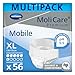Produktbild MoliCare Premium Mobile Einweghose: Diskrete Anwendung bei Inkontinenz für Frauen und Männer; 6 Tropfen, Gr. XL (130-170 cm Hüftumfang), 4x14 Stück