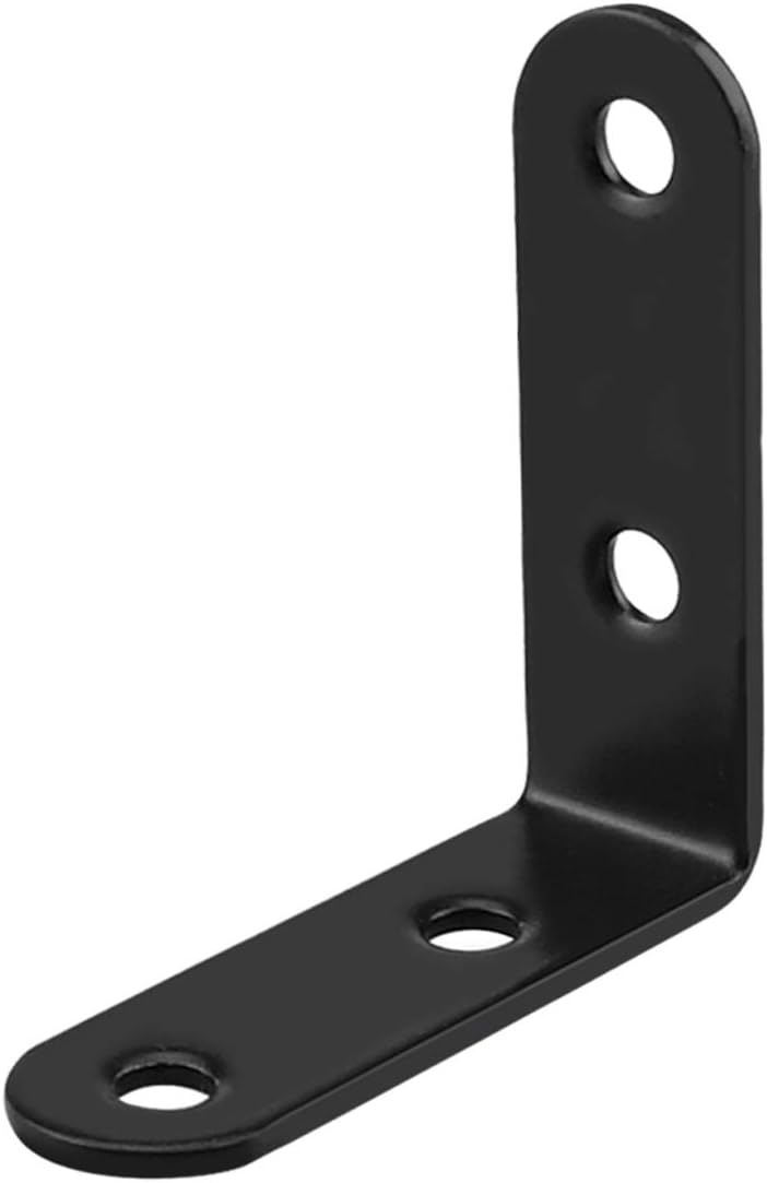 Buy Brackets Corner Brace 15pcs L Bracket Black Steel Corner Brace 1