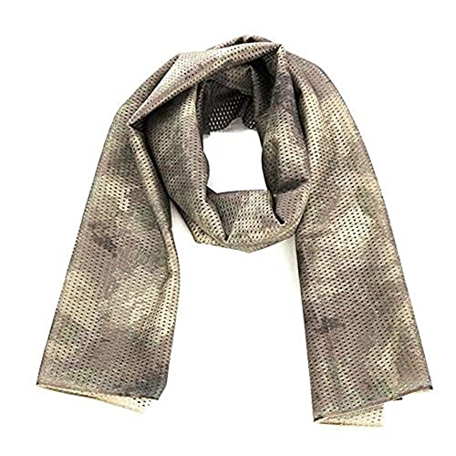 Dry-Tech Shemagh Sniper Veil Scarf – Quick Drying Moisture Wicking Polyester Head Wrap for Concealment, Hunting, Airsoft, Tactical Military Outdoor Gear