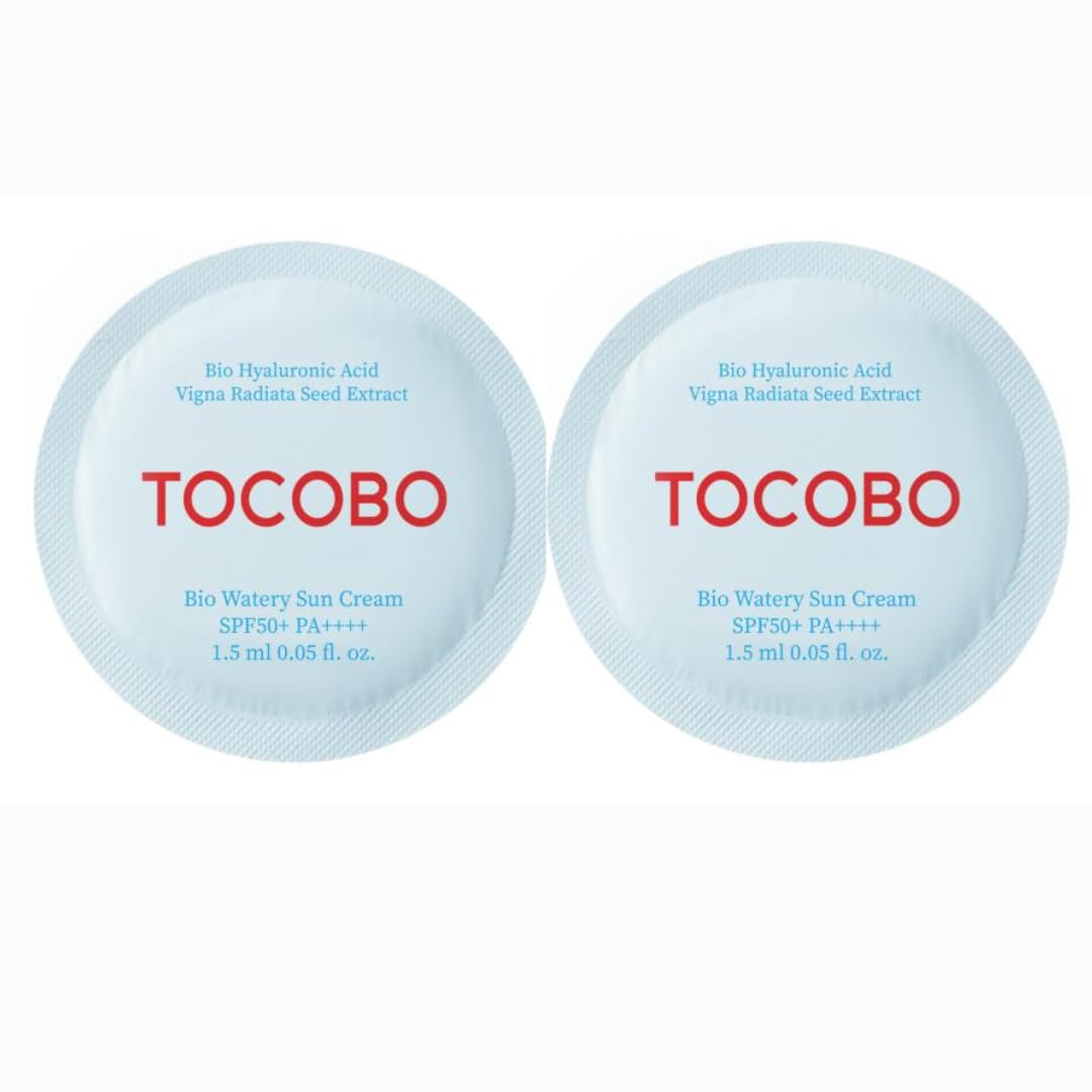 Korean Beauty T.O.C.O.B.O Bio Watery sunscreen spf 50+ PA ++++ 1 ml Trial pack of 2 Sample, Calming No white cast