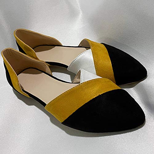 Flat Pointed Shoes Women, Fashion Color Matching Summer Sandals Backless Comfortable Lightweight Commuter Shoes Dressy4