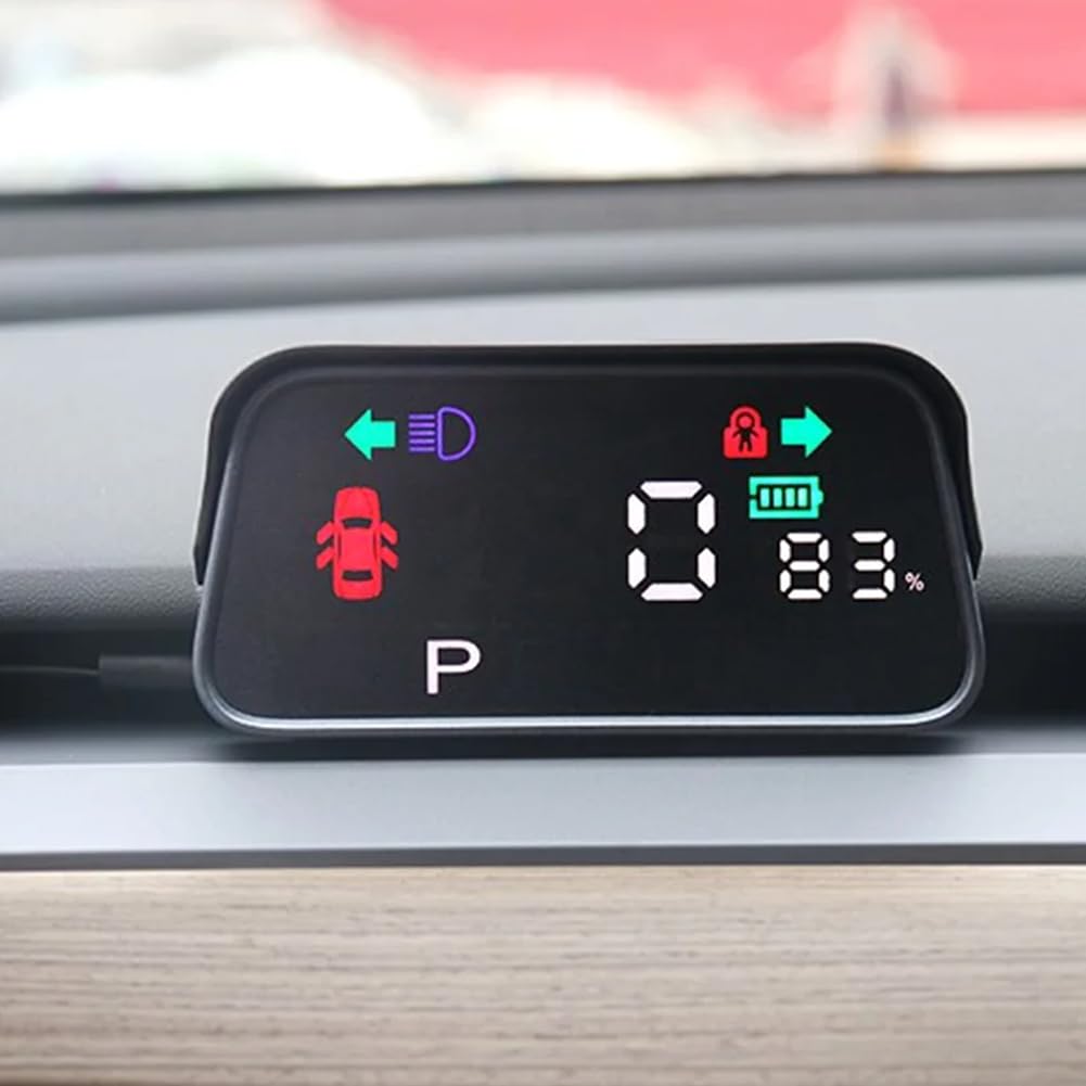 HUD - Pantalla para sedán eléctrico (velocidad y marcha)