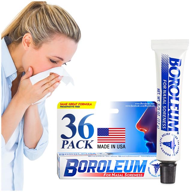 Boroleum for Nasal Soreness (36 Pack), 17 Grams, 3/5 Ounce per Tube