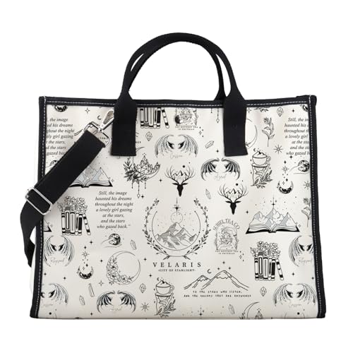 FOTAP To The Star Quote Merch The Night Court Inspire Handbag Novel Inspire Tote Bag (Velar LT)