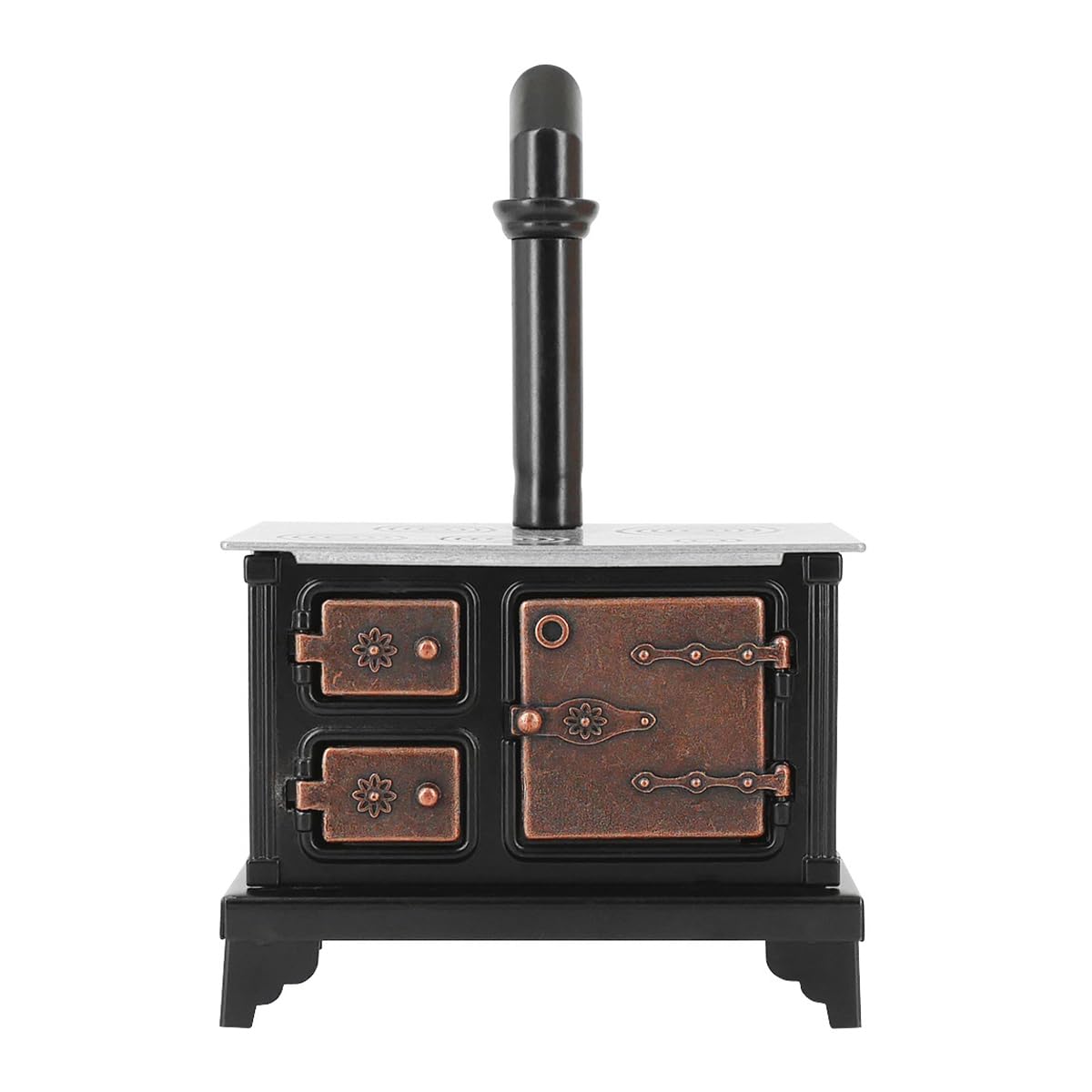 Ieron Miniature Stove Cooker for Dolls House Dollhouse Kitchen Accessories Realistic Mini Cookware Set for Model Kitchens Decorative Cooking Stove
