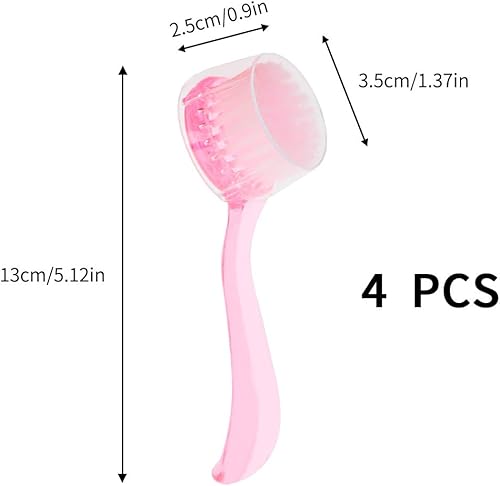 Miniatura 6 de Beomeen Cepillo de limpieza facial cepillo exfoliante facial de 4 colores cepillo exfoliante exfoliante para maquillaje y eliminación de cuidado de