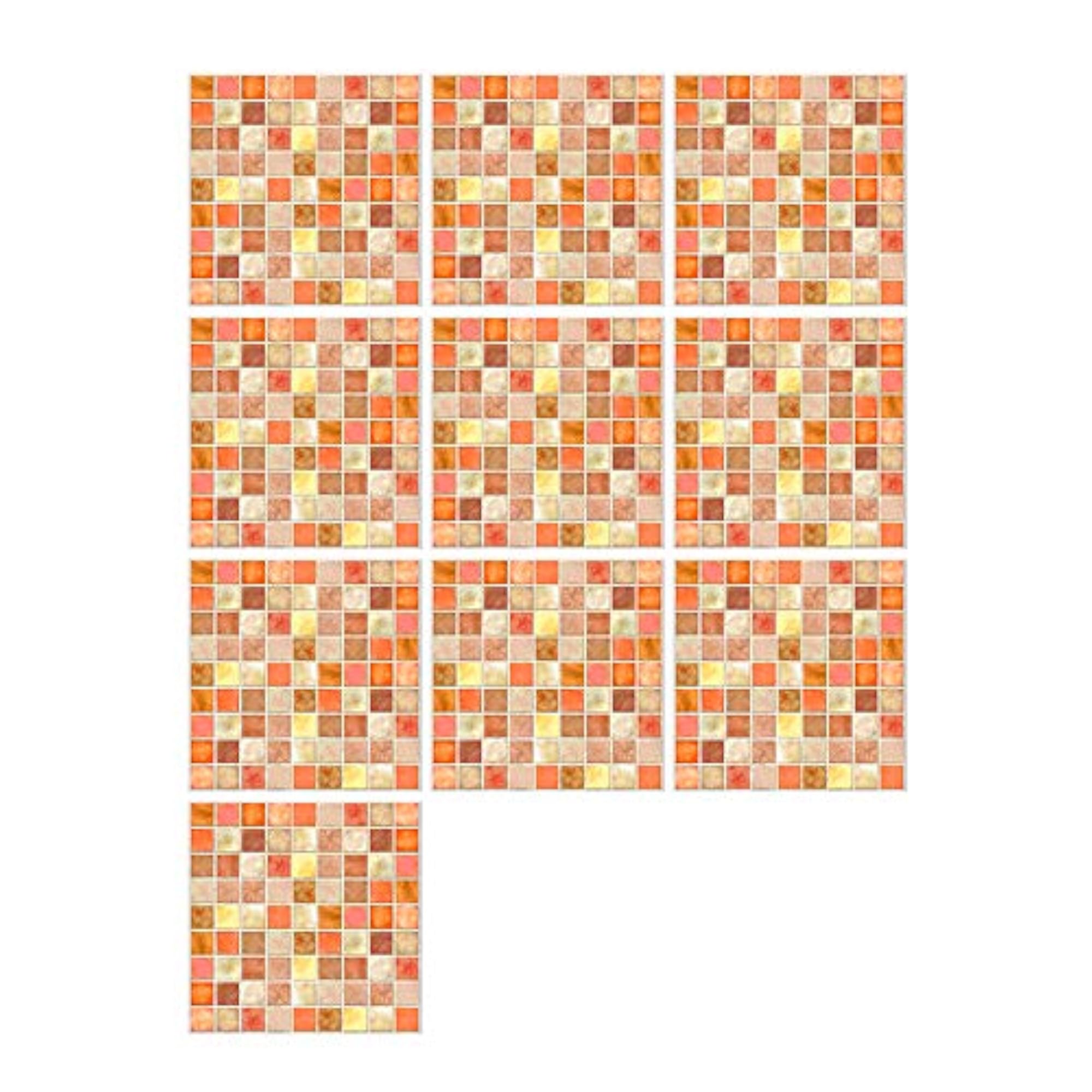 10 Pcs/Set Self Adhesive Tile Stickers for Kitchen Backsplash