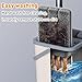 Mop and Bucket with Wringer Set, Hands Free Flat Floor Mop and Bucket, 4 Washable Microfiber Pads Included, Wet and Dry Use, Home Cleaning System for All Floor Types and Windows