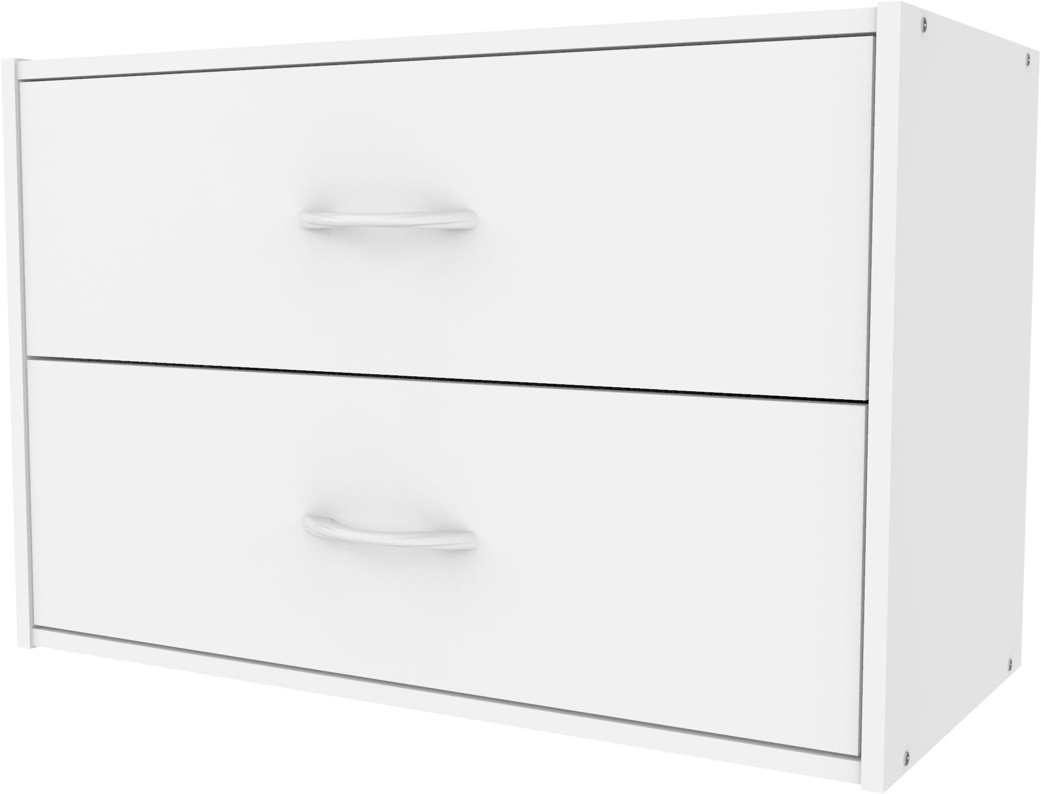 ClosetMaid 1566 Stackable 2 Drawer Horizontal Organizer, White