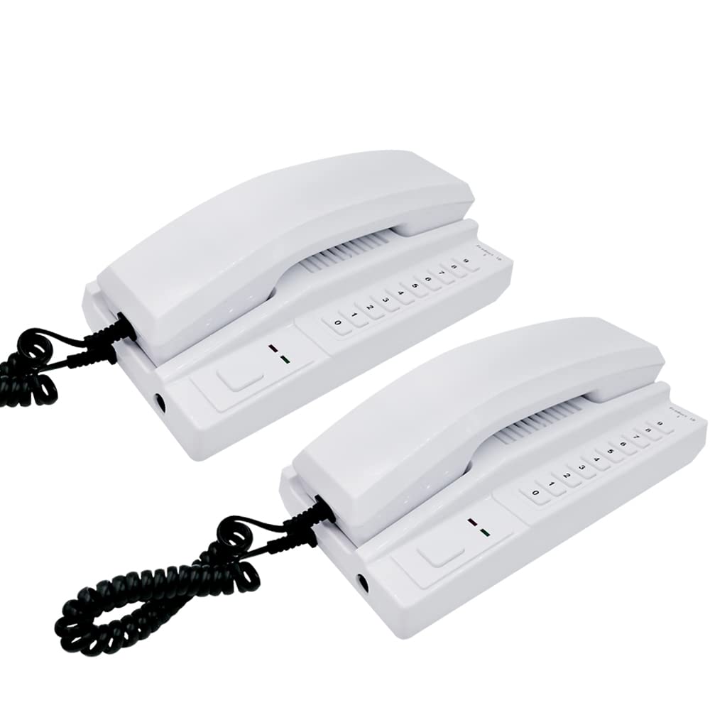 Anjielo Wireless Intercom System Secure Interphone Handsets Expandable for Warehouse Office Interphone Maison Home Phone VoIP