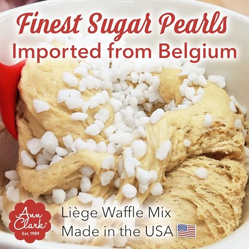 Image of Ann Clark Belgian Liege Sugar Waffle Mix with Authentic Pearl Sugar, 21 oz. (2 Pack)