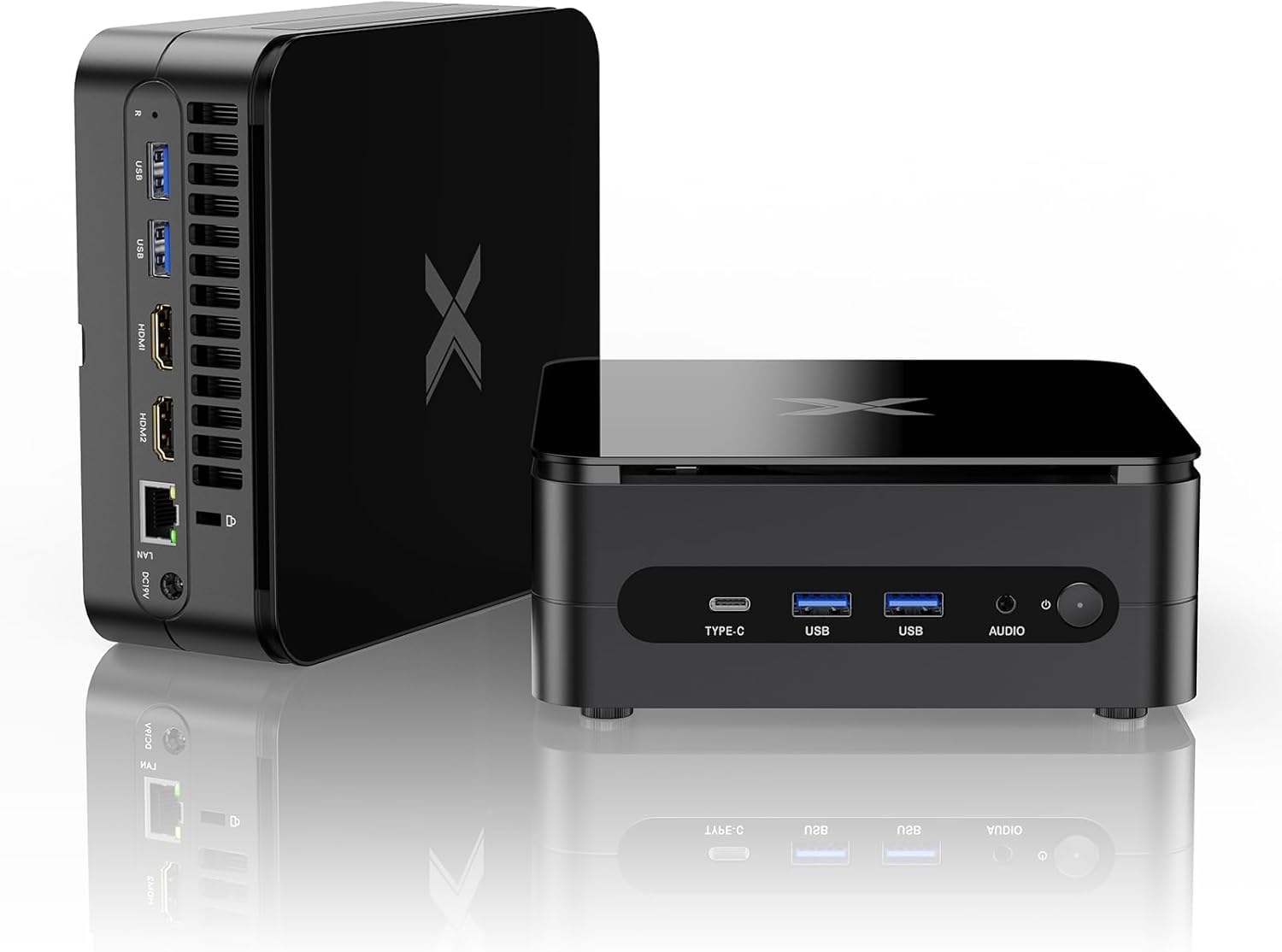 DREAMFYRE Mini PC Ryzen 9 7940HS (8C/16T, Up tp 5,2 GHz), 32Go DDR5 1To M2 SSD, Mini Ordinateur de Bureau 4K UHD Triple écran,Type-C, WiFi 6, BT5.2, Mini Tour PC avec VESA pour école/Bureau