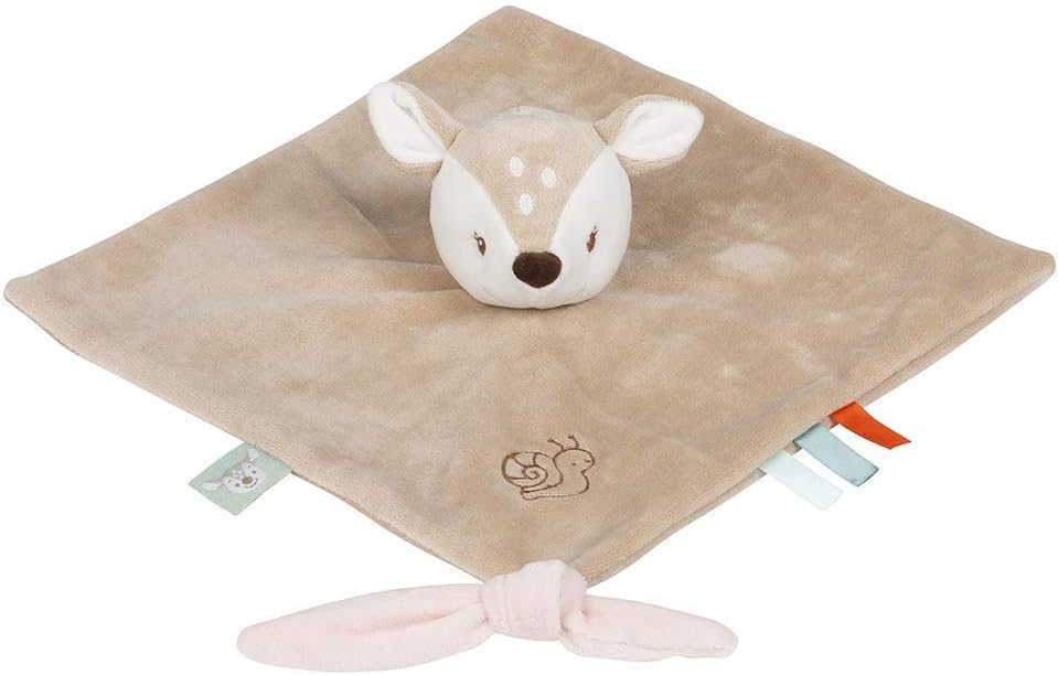 Nattou Cuddly Toy/Cloth, Fanny The Fawn, Companion from Birth, 28 x 28 cm, Beige, 296151