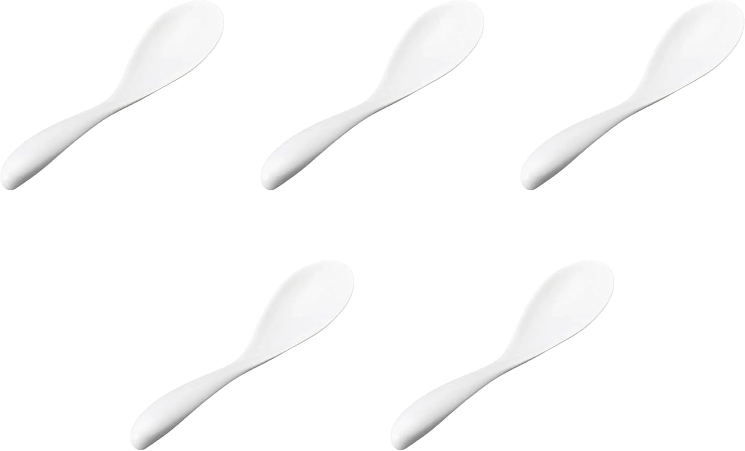 Set of 5, Flat Astragalus [6.7 x 1.4 inches (17 x 3.5 cm)] | Chinese Astragalus, Reinforced Porcelain, Setomonohonpo