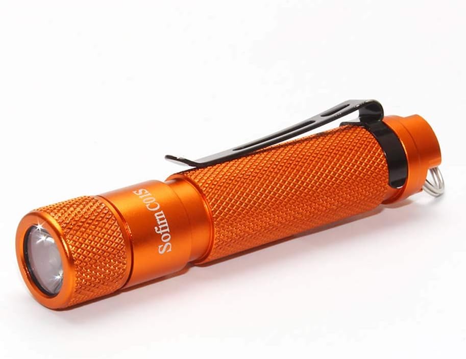Sofirn C01s keychain Light, Luminus SST20 Led Pocket-Size Mini Flashlight, for Camping Reading Hiking Backpacking