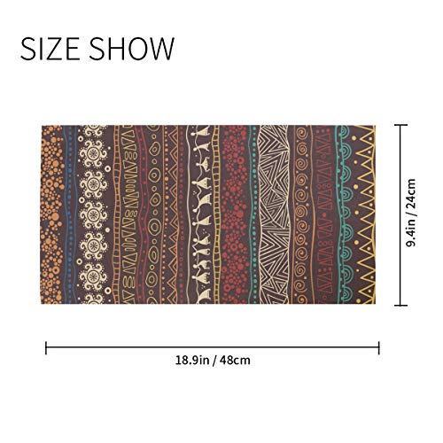 Face Mask Bandana Balaclava Neck Gaiter for Women Men, Brown African Pattern Face Sun Dust Mask Magic Scarf Headwear for Running Fishing Outdoor2