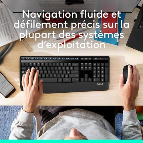 Logitech M280 Souris sans Fil, avec Récepteur USB Nano 2.4 GHz, Résolution Capteur Optique 1000 PPP, 3 Boutons, Pile 18 Mois, Compatible PC, Mac, Ordinateur Portable, Chromebook - Noir