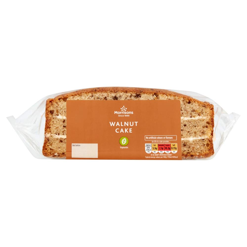 Morrisons Walnut Slab Cake