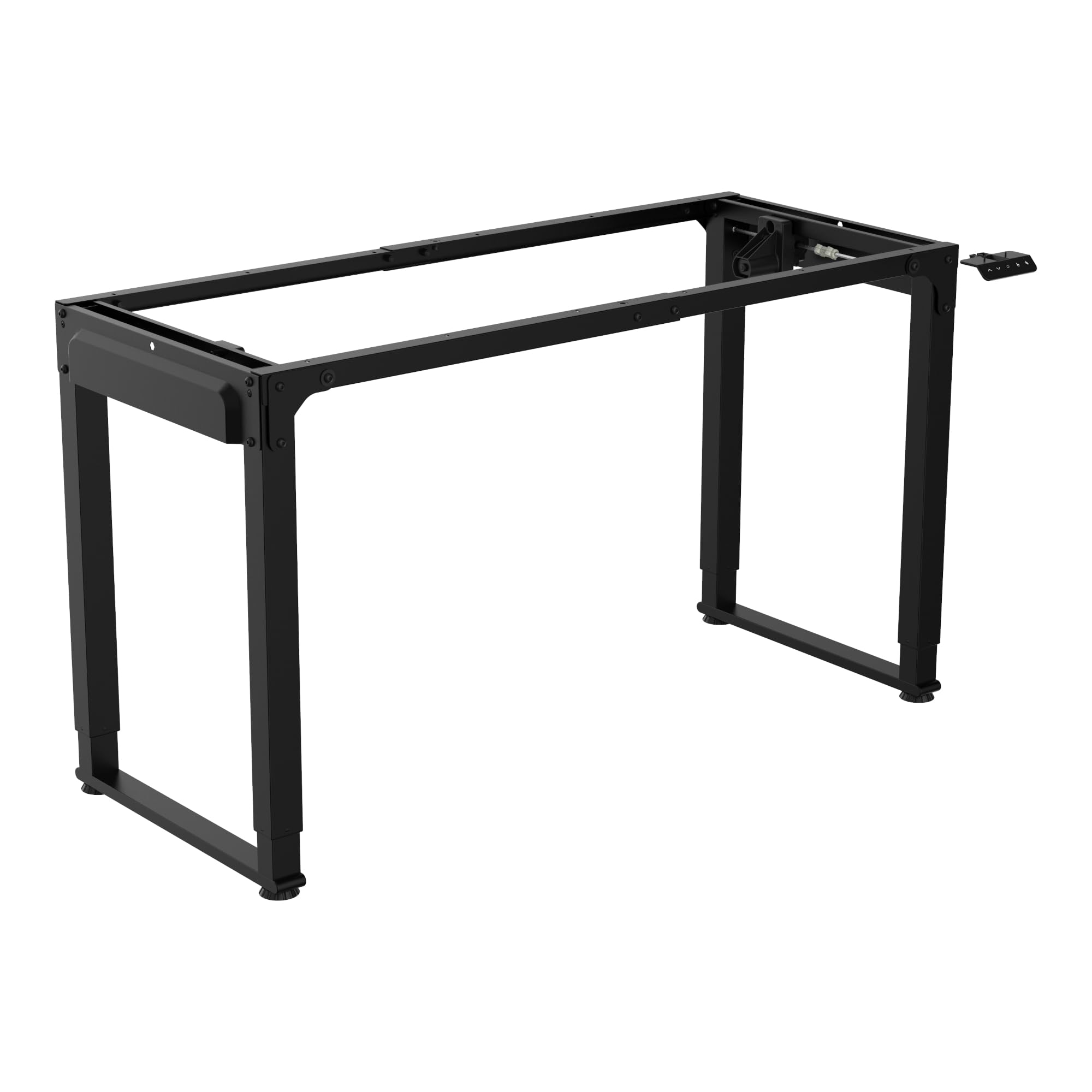 pro.tec Pied de Table Électrique à Hauteur Réglable Cadre de Bureau DIY Assis Debout Capacité de Charge 140 kg pour Plateau Maximum 180 x 80 cm Acier Allié Hauteur 70-115 cm Noir