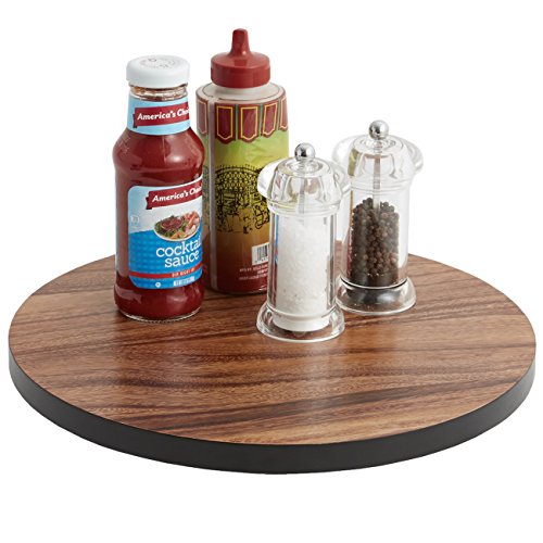 Image of Woodard & Charles Round Lazy Susan Turntable with Stainless Steel Ball Bearing Mechanism, (Black) ★★Pack of 6★★