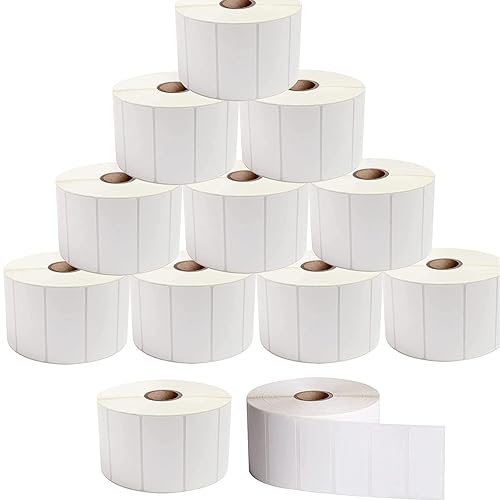 Etiquetas térmicas directas de 2 x 1 pulgada etiquetas de dirección para códigos de barras UPC compatibles con Rollo Zebra y otras impresoras de