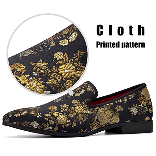 Image of JITAI Men's Dress Shoes - Casual Rubber & Leather Loafers for Men - Fashion Business Formal Wear