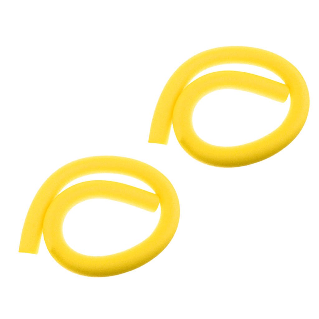 Sharplace Pack of 2 Swim Swimming Aid Woggle Noodles Hollow Flexible 6x150cm, Yellow