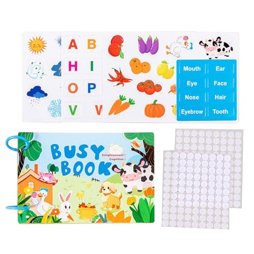 Libro Di Attività - Giocattolo Cognitivo Educativo,Giocattoli Sensoriali Del Libro,per La Ricreazione Intrattenimento Per Bambini Curiosità Divertimento Casa Famiglia Coperto Di Età Compresa Tra 1 E 5