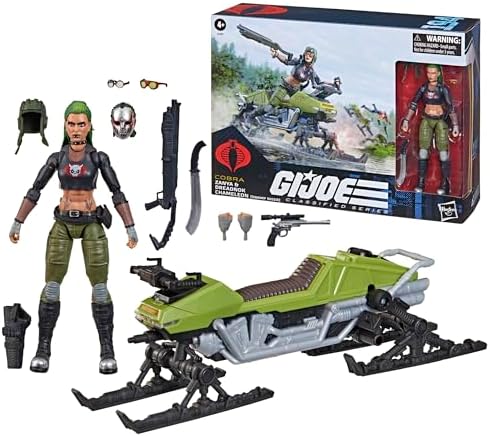 G.I. Joe Classified Series #194, Zanya and Dreadnok Chameleon (Swamp Skier), Collectible 6 Inch Action Figure and Vehicle Set with 10 Accessories — view 8