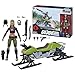 G.I. Joe Classified Series #194, Zanya and Dreadnok Chameleon (Swamp Skier), Collectible 6 Inch Action Figure and Vehicle Set with 10 Accessories