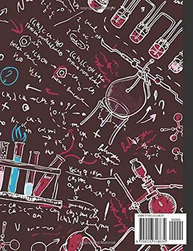 Organic Chemistry Notebook: Hexagonal Graph Paper Composition Notebook - 100 Pages, 1/4 Inch Hexagons, Works With Organic Chemistry Stencil | Hex Grid ... Biochemistry Lab Notebook Gifts (Red Pink) - Image 2