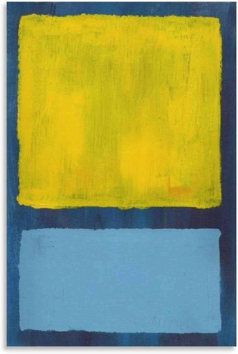 Matvsd Kohecs Mark Rothko Abstract Wall Art《Untitled》Canvas Poster Mark Rothko Prints Living Room Painting Modern Picture for Home Decor 30x45cm No Frame