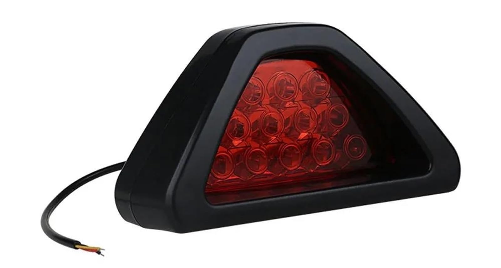 12V 15LED Fanale Posteriore per Moto Luce di stop a triangolo, luce di coda posteriore, luce di targa a LED, accessorio per moto